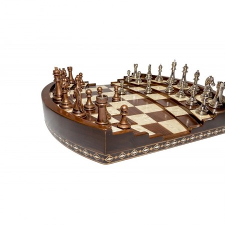 ARENA  3D CHESS BOARD WALNUT BIG SIZE