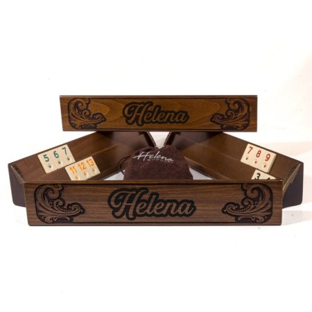 Deniz Dalgası - İsimli Masif Ahşap Okey Takımı