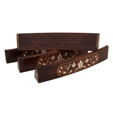 Lale Desen Sedef Kakmalı Oval Oymalı Okey Takımı