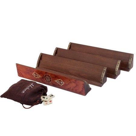 Kardelen Ahşap Mozaik Okey Takımı / Gül