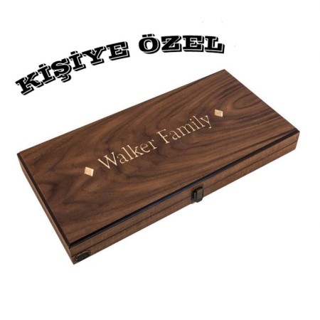 Eko Tavla Damasız Ceviz  (49x25x7 cm)