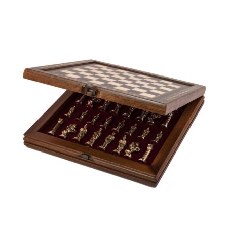 Hero Siyah Sml Satranç Seti / Metal Figürlü