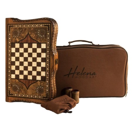 Queen Oymalı Tavla (51.5x32x7 cm) 