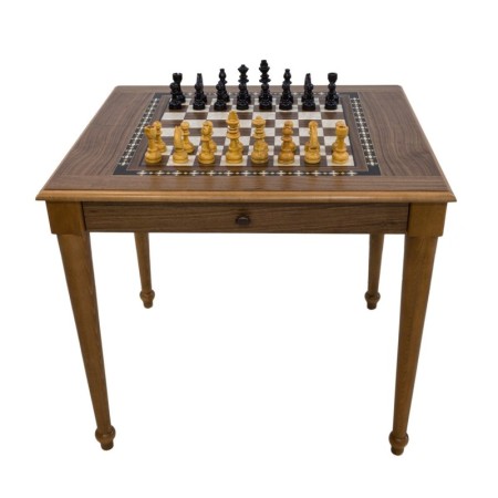 SATRANÇ MASASI TORNA  AYAK (70X80X72 cm) ÇEKMECELİ