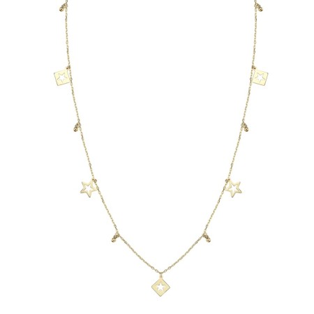 14 Ayar Sallantılı Yıldız Tasarım Altın Kolye