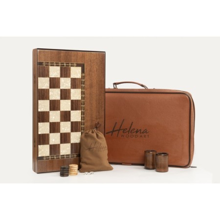 Origin Maxi Damalı Tavla / Ceviz