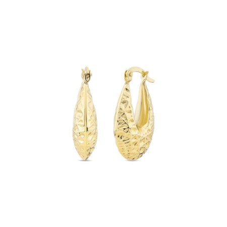 14 Ayar Petalo Halka Altın Küpe