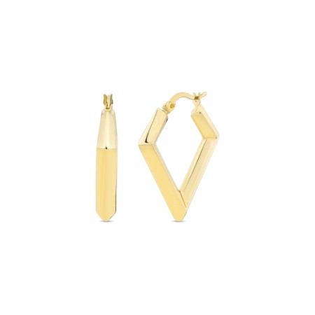 14 Ayar Trifoglio Halka Altın Küpe