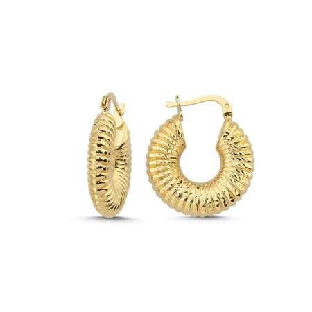 14 Ayar Gabriella Altın Halka Küpe