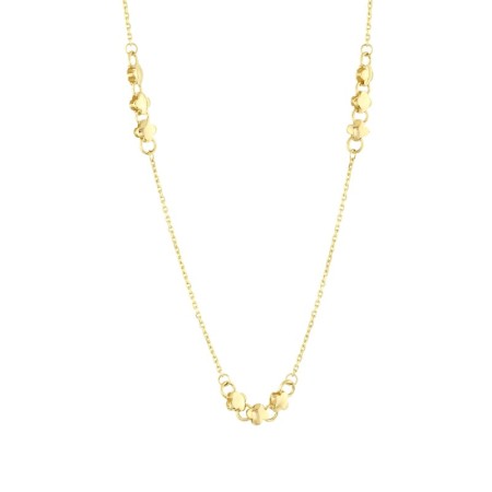 14 Ayar Çiçekli Tasarım Zincir Altın Kolye