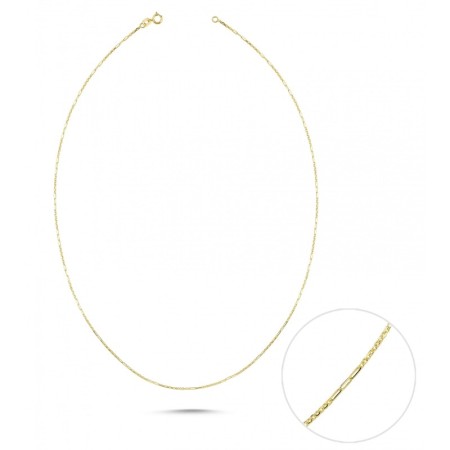 14 Ayar Altın Sarı Zincir