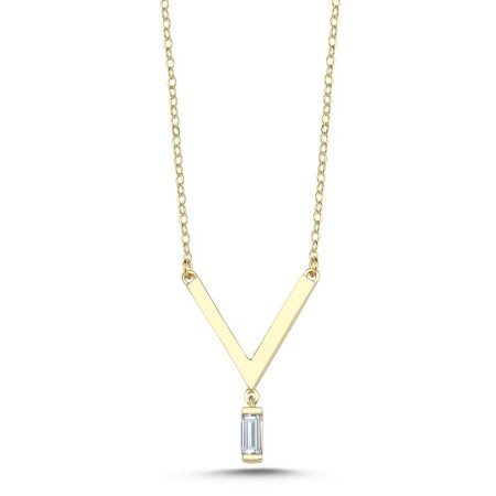 14 Ayar Baget Altın Kolye