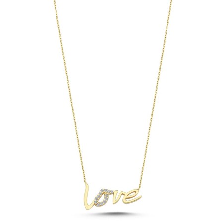 14 Ayar Sarı Altın Kolye