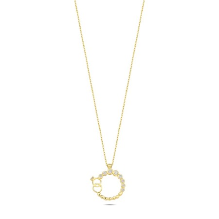 14 Ayar Lover Tasarım Altın Kolye