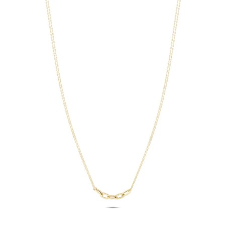 14 Ayar 5'li Halka Tasarım Altın Kolye