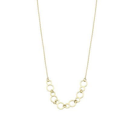 14 Ayar Halka Tasarım Altın Kolye