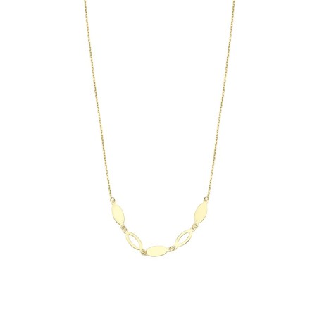 14 Ayar Mekik Tasarım Altın Kolye