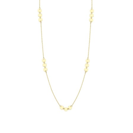 14 Ayar Halka Tasarım Zincir Altın Kolye