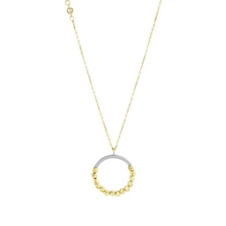 14 Ayar Dorika Halka Tasarım Altın Kolye