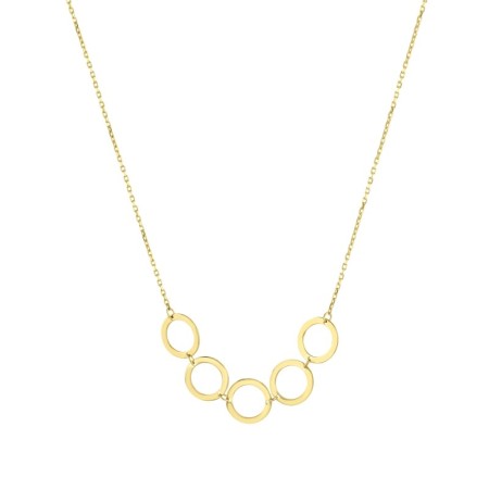 14 Ayar Halka Tasarım Altın Kolye