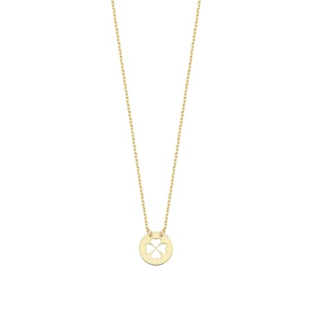 14 Ayar Yonca Tasarım Altın Kolye