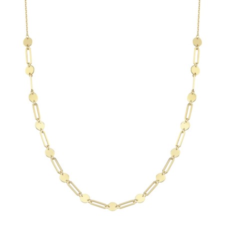 14 Ayar Ataç Halka Tasarım Altın Kolye