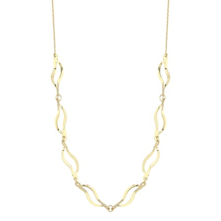 14 Ayar Kıvrımlı Tasarım Altın Kolye