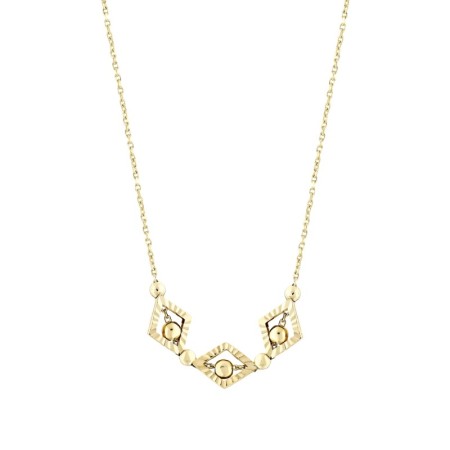 14 Ayar Işıltılı Tasarım Altın Kolye