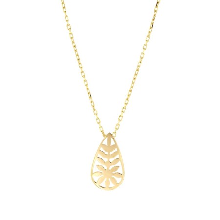 14 Ayar Ladin Tasarım Altın Kolye