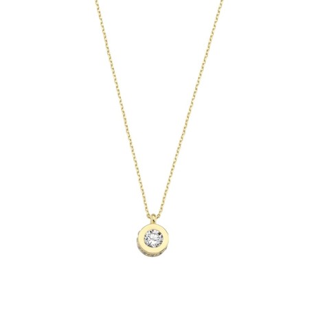 14 Ayar Tektaş Altın Kolye 