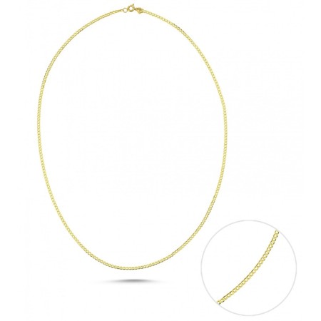 14 Ayar Sarı Altın Zincir