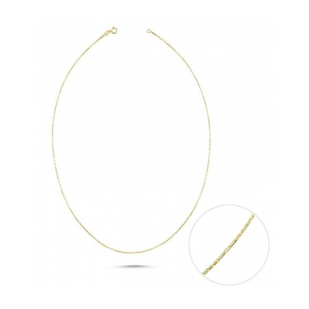 14 Ayar Altın Sarı Zincir