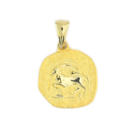 14 Ayar Oğlak Burcu Figürlü Altın Kolye Ucu