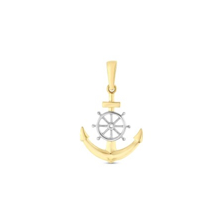 14 Ayar Çapa Dümen Figürlü Altın Kolye Ucu