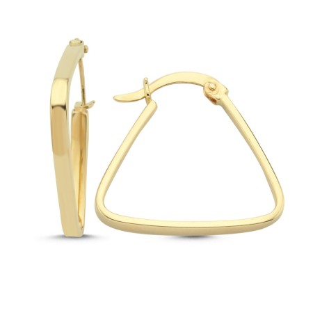 14 Ayar Triangle Altın Küpe