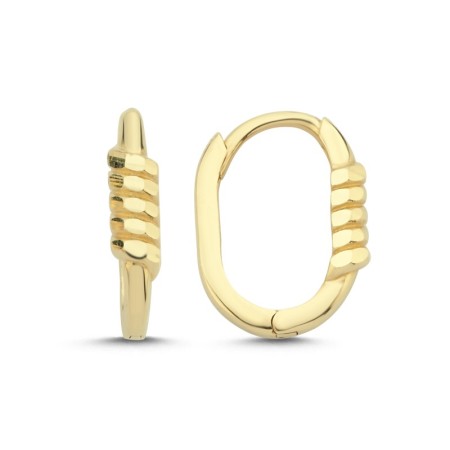 14 Ayar Helical Altın Küpe