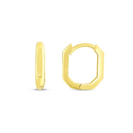 14 Ayar Soft Tasarım Halka Altın Küpe