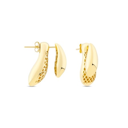 14 Ayar Yaz Yağmuru Tasarım Altın Küpe