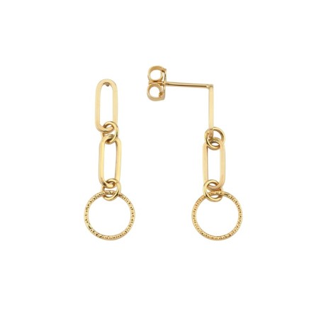 14 Ayar Sunflower Altın Küpe