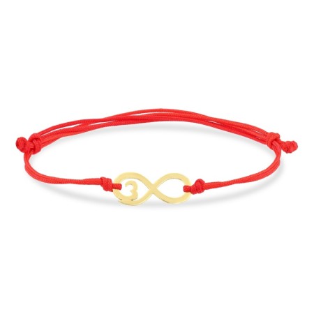 14 Ayar Sonsuz Kalp Altın İpli Bileklik