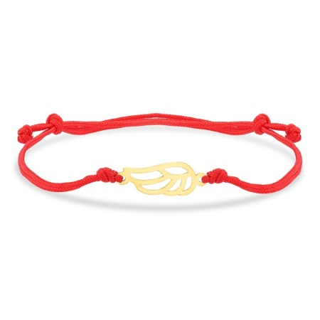 14 Ayar Melek Kanadı Altın İpli Bileklik