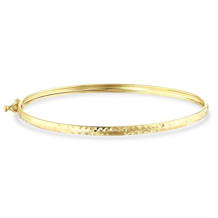 14 Ayar Prizma Tasarım Altın Kelepçe