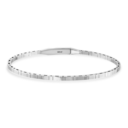 14 Ayar Corner Tasarım Flex Beyaz Altın Kelepçe