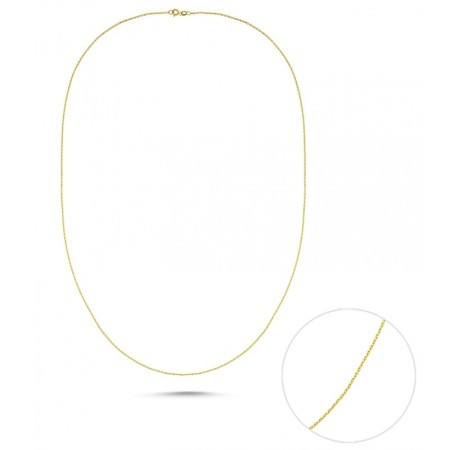 14 Ayar Sarı Altın Zincir