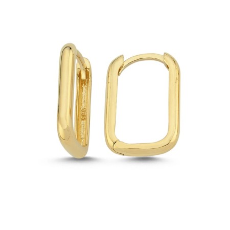 14 Ayar Sarı Altın Küpe