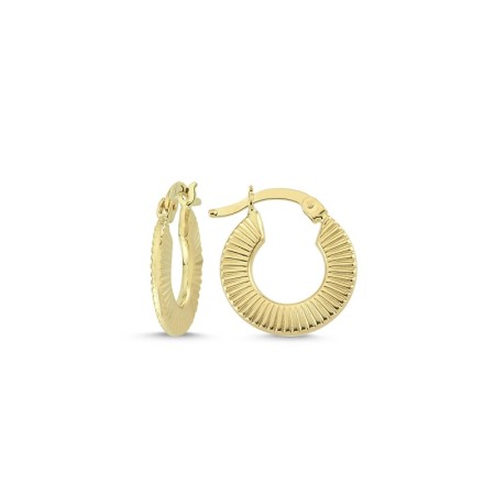 14 Ayar Halka Altın Küpe