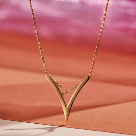 14 Ayar Tasarım Altın Kolye