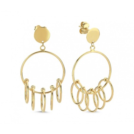 14 Ayar Halka Altın Küpe