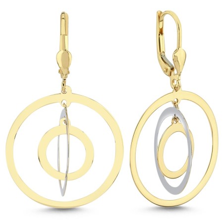 14 Ayar Sarı Altın Küpe