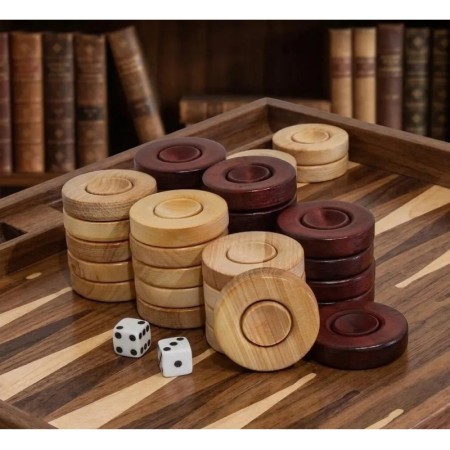 ŞİMŞİR AĞACI TAVLA PULU (28 mm)